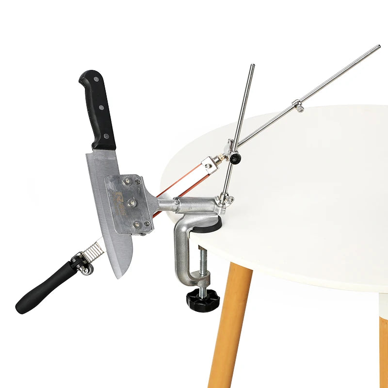 RUIXIN Pro Multifunctional Fixed Angle Knife Sharpener 360° Rotary Stone Sharpening System Spyderco Diamond Grinder Apex Edge