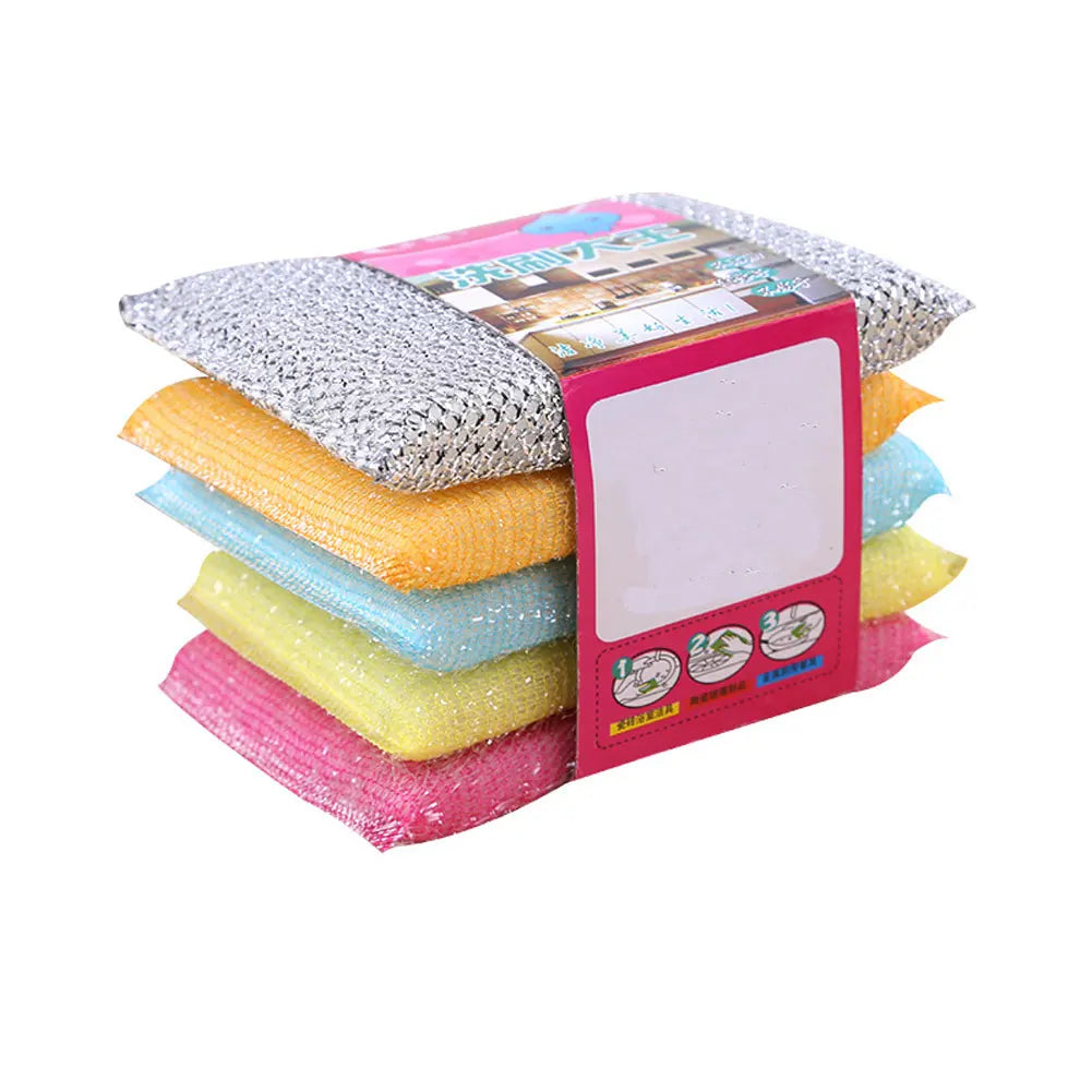 סט כולל 4 פריטים רב-תכליתיים לניקוי קל ויעיל של כלים, סירים ומשטחים במטבח. עשויים מחומרים עמידים, לא נדבקים ושומרים על הברק והניקיון מבלי לגרום לשריטות. אידיאלי לשימוש עם שמן, שומן ולכלוך קשה.