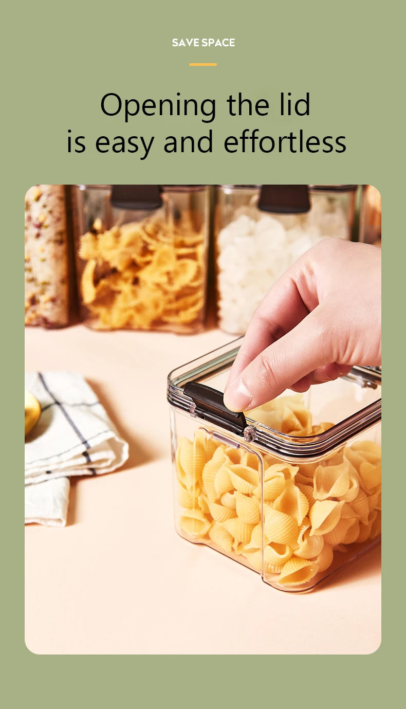 "מארגן מטבח | כלי אחסון לבית | צנצנות סוכר ודגנים | קופסאות אחסון"