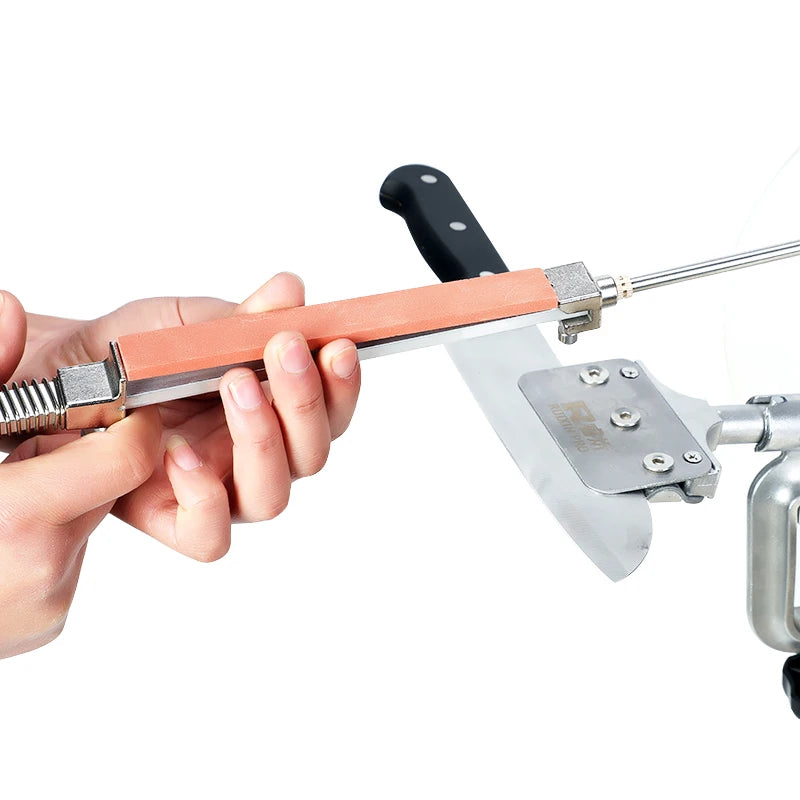 RUIXIN Pro Multifunctional Fixed Angle Knife Sharpener 360° Rotary Stone Sharpening System Spyderco Diamond Grinder Apex Edge