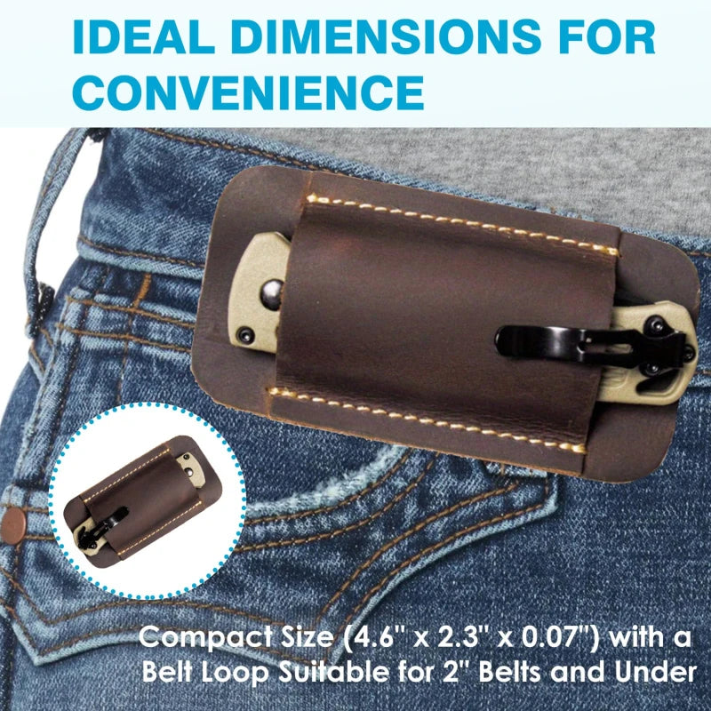 “נרתיקי עור לסכינים | נרתיק לשימוש יומי (EDC) | נשיאה ואחסון סכינים מתקפלים | נרתיק מותניים | כיסוי עור לסכין | אביזרי חוץ”