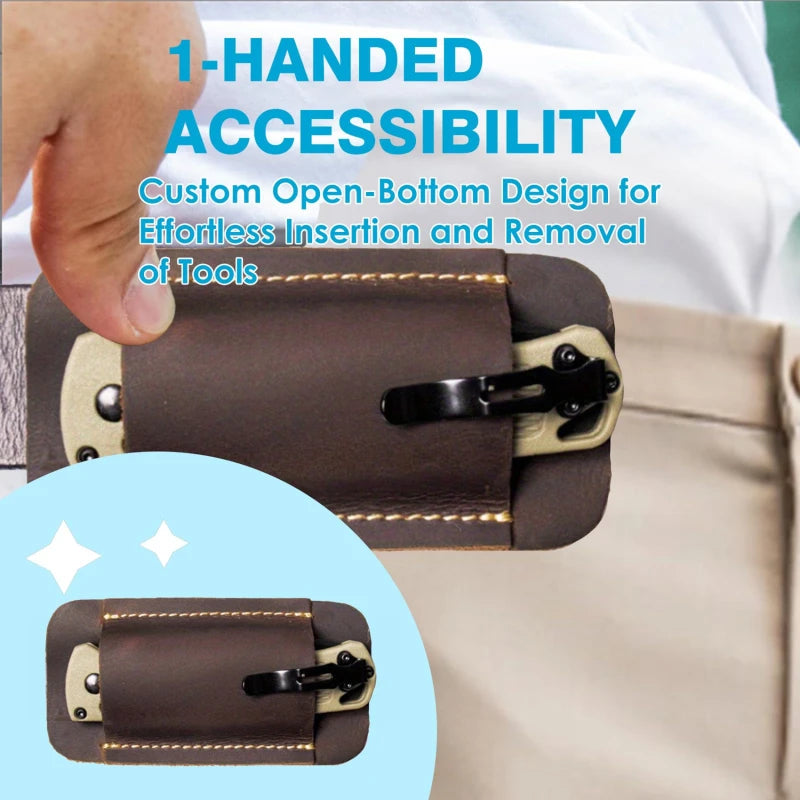 “נרתיקי עור לסכינים | נרתיק לשימוש יומי (EDC) | נשיאה ואחסון סכינים מתקפלים | נרתיק מותניים | כיסוי עור לסכין | אביזרי חוץ”