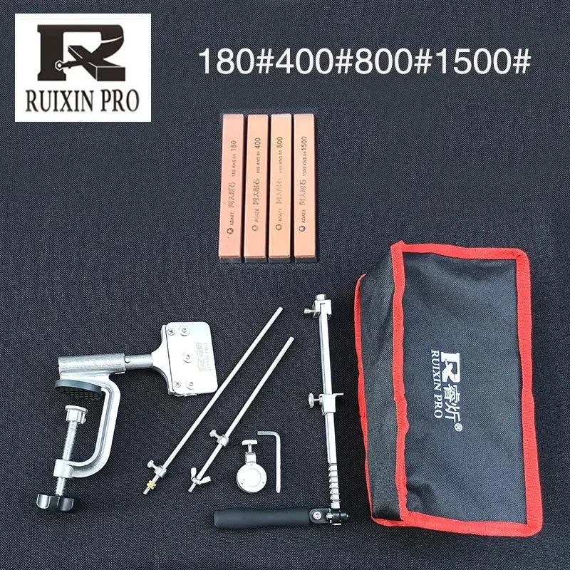 RUIXIN Pro Multifunctional Fixed Angle Knife Sharpener 360° Rotary Stone Sharpening System Spyderco Diamond Grinder Apex Edge
