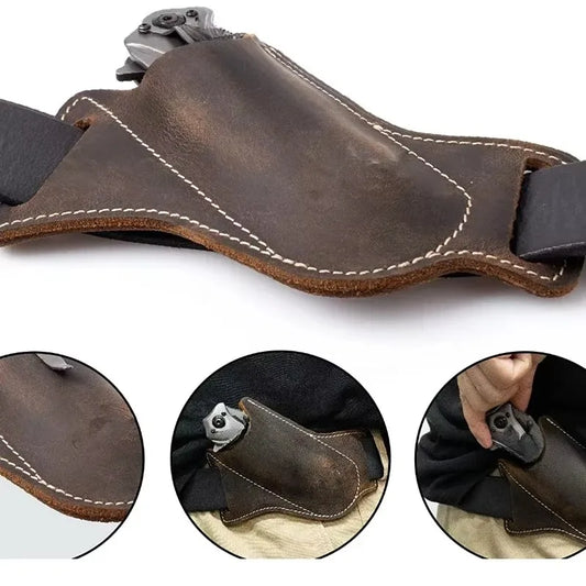 עם מחזיק לחגורה לאחסון סכינים למניעת שריטות  ...מתאים לסכין מתקפלת כלי עזר חובה לחובבי טבע טיילנים קמפינג ו\או עבודהג{נרתיקPU}