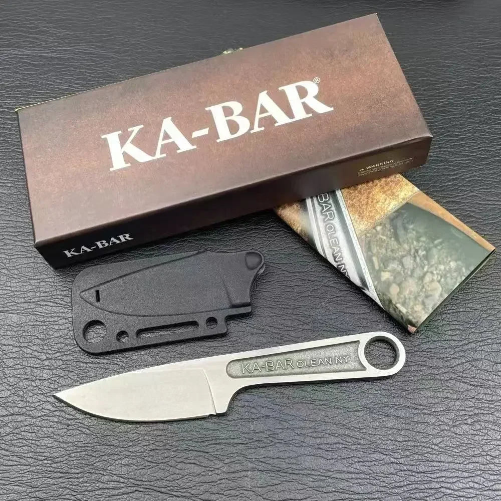 סכין עשוי נירוסטה טקטית להישרדות בשטח, רב-תכליתית וניידת; כוללת נדן.