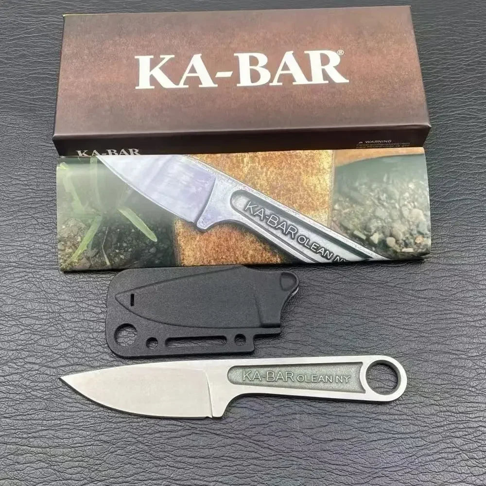 סכין עשוי נירוסטה טקטית להישרדות בשטח, רב-תכליתית וניידת; כוללת נדן.