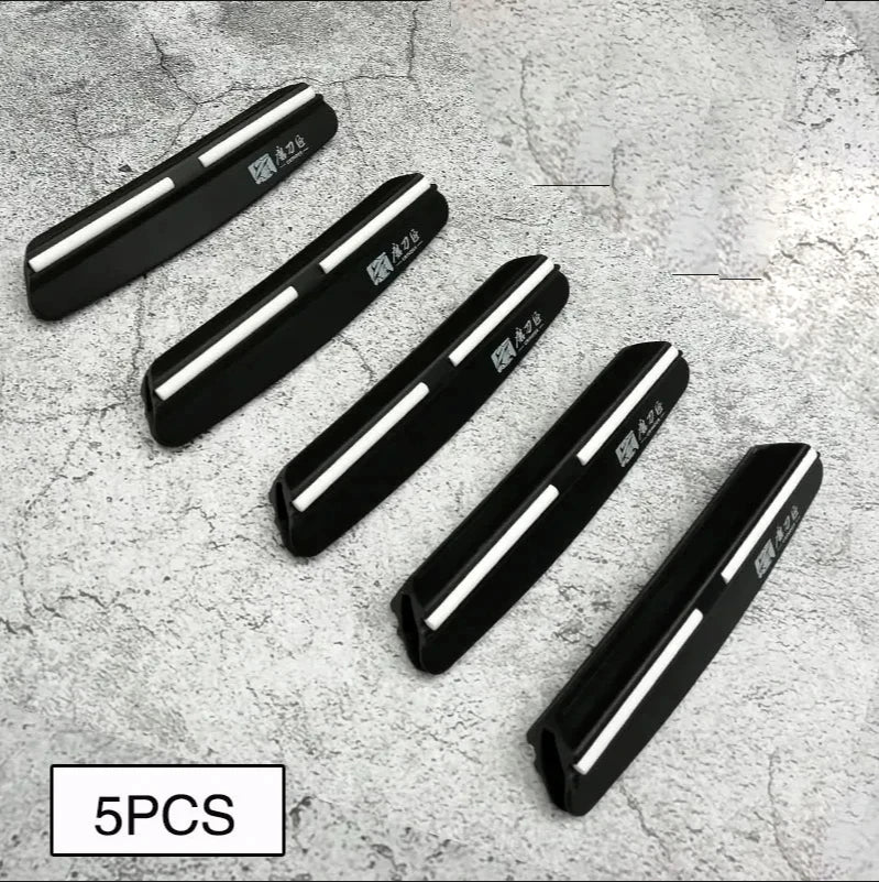 מחזיק להב סכיו להשחזת סכינים עם אבן השחזה בשיפוע של  15° לסכיני מטבח, אביזר עזר לאבן השחזה.