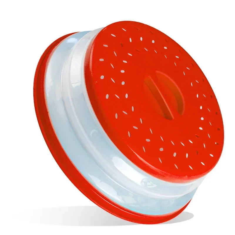 מכסה מתקפל למיקרוגל – מונע התזת שמן, שומר על טריות ומונע לכלוך בזמן חימום ובישול. פתרון נוח ויעיל למטבח נקי ומהיר.