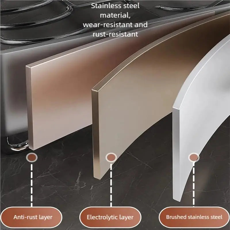 מתקן ייבוש לכלים למטבח – מדף נירוסטה מתקפל לאחסון סכינים, מזלגות, כוסות ומקלות אכילה, רב-תכליתי לשולחן או למשטח עבודה.