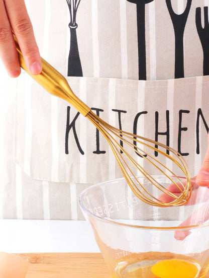 Stainless Steel Egg Stirrer Golden Flour Beater Upgrade Kitchen Utensils Hand Whisk Mixer for Eggs Multifunction Cooking Tool
