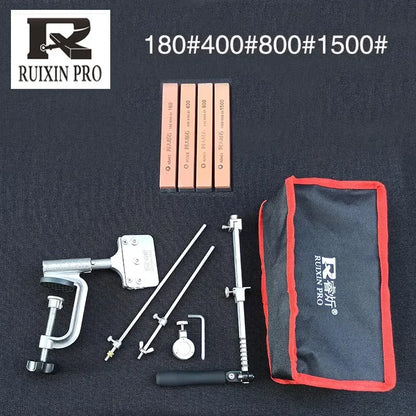 RUIXIN Pro Multifunctional Fixed Angle Knife Sharpener 360° Rotary Stone Sharpening System Spyderco Diamond Grinder Apex Edge