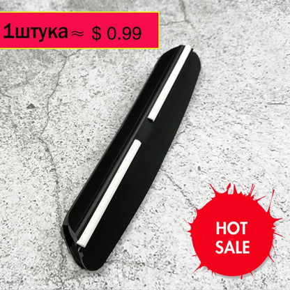 מחזיק להב סכיו להשחזת סכינים עם אבן השחזה בשיפוע של  15° לסכיני מטבח, אביזר עזר לאבן השחזה.