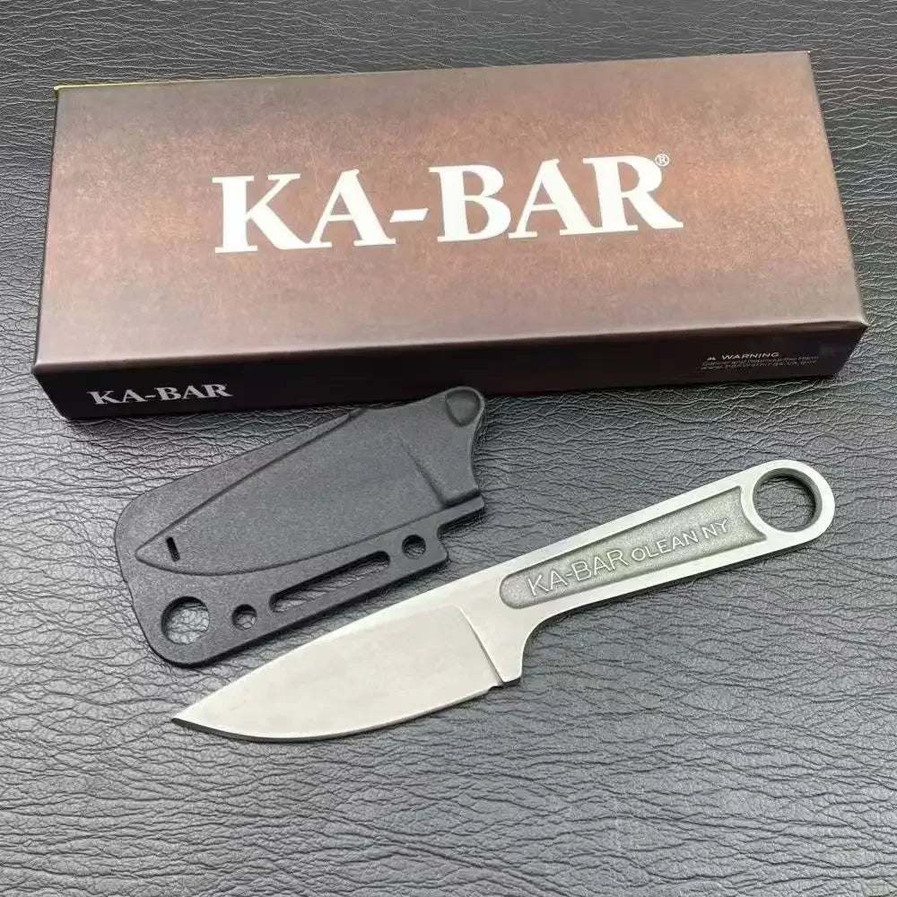 סכין עשוי נירוסטה טקטית להישרדות בשטח, רב-תכליתית וניידת; כוללת נדן.