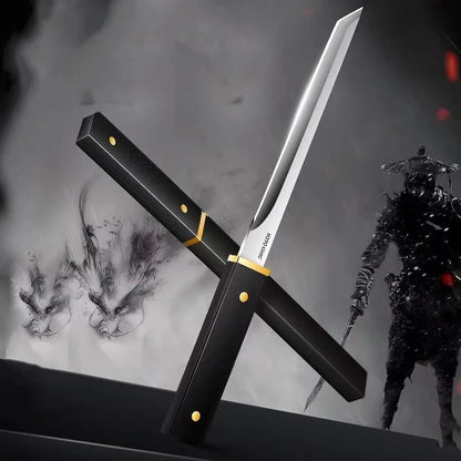 סכין ברביקיו רב־תכליתית לחיתוך דגים, פירות וסטייקים. ידית פלסטיק נוחה, להב חד ומדויק לבישול, פירוק בשר, חיתוך ועבודת שף מקצועית.