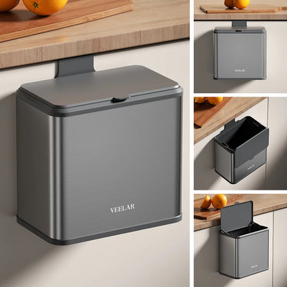 פח אשפה למטבח – ניתן לתלייה על הקיר או על דלת ארון המטבח, מתאים לפסולת נייר ושאריות מזון. פח אשפה קומפקטי לשולחן עבודה או למטבח, נוח לשימוש ולניקוי.