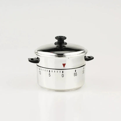 טיימר למטבח מנירוסטה – טיימר מכני ל-60 דקות, למדידת זמן בישול ומעקב אחרי זמן במטבח. כלי חיוני לכל בית למטבח מסודר ומדויק.