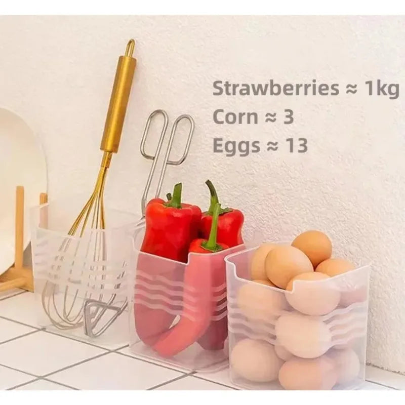 מארגן למקרר – אחסון נוח לסידור ירקות, פירות ומזון