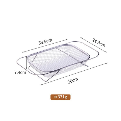 Kitchen Organizer Stainless Steel Soap Sponge Holder Adjustable Vegetable Drain Basket Sink Rack Telescopic Washing Drainer