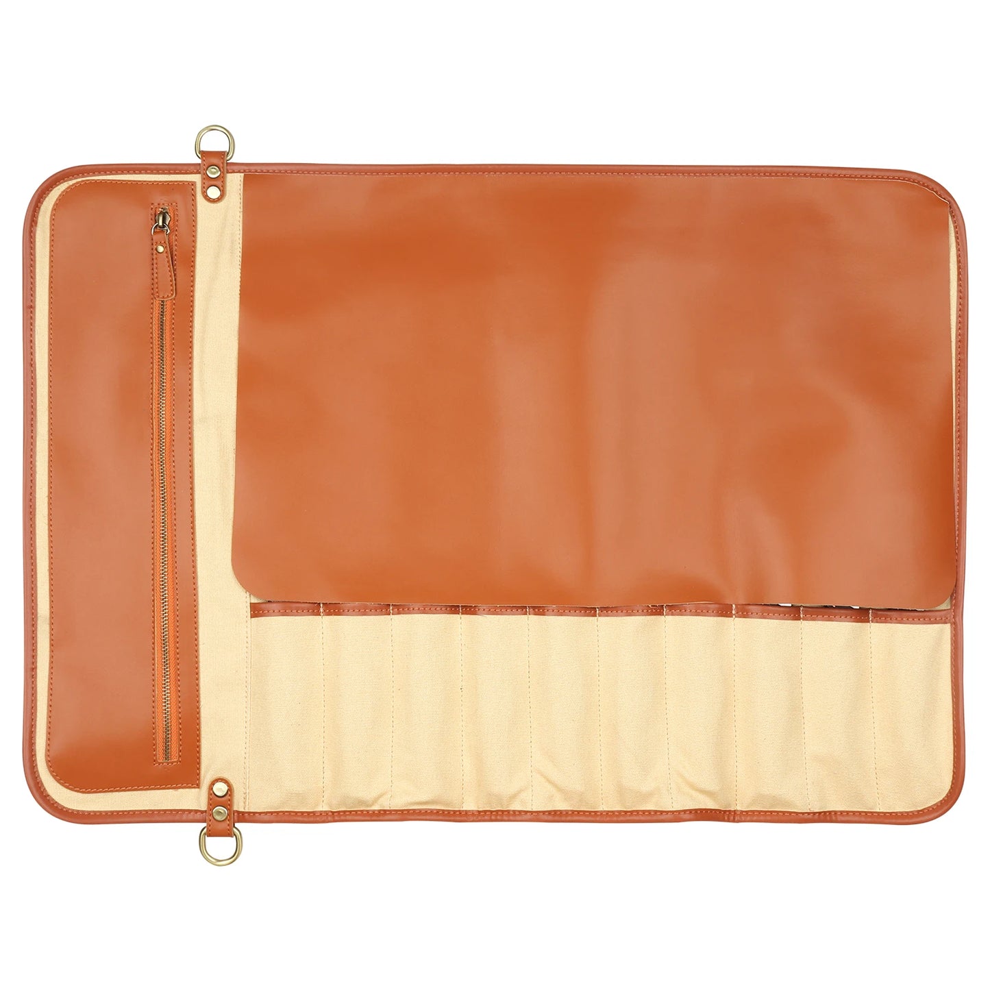 תיק עור לגלגול סכינים – מארגן סכינים מקצועי, נייד ונוח לשפים ולסטודנטים לקולינריה