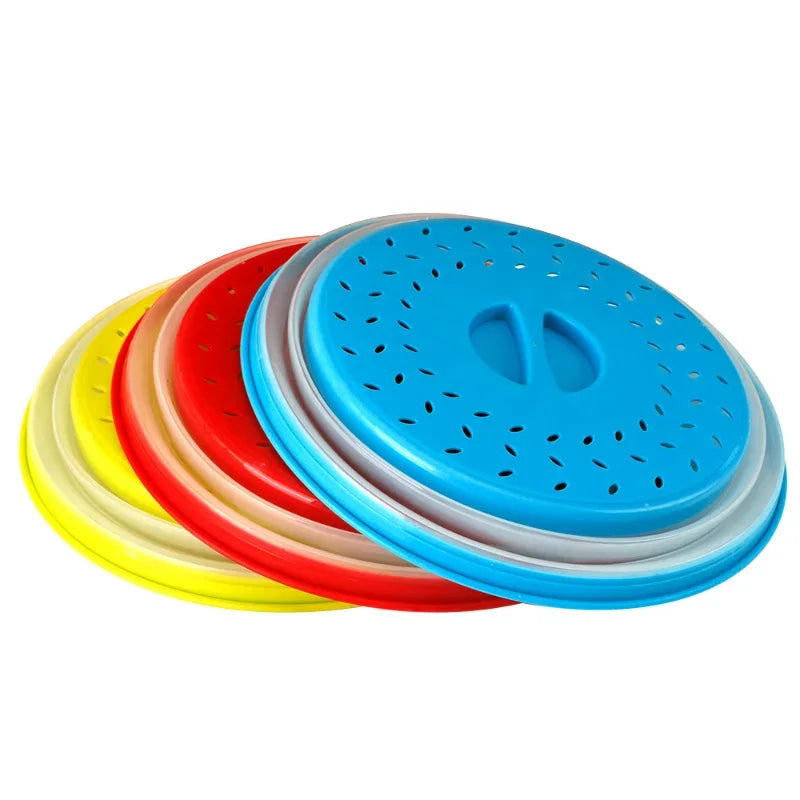 מכסה מתקפל למיקרוגל – מונע התזת שמן, שומר על טריות ומונע לכלוך בזמן חימום ובישול. פתרון נוח ויעיל למטבח נקי ומהיר.