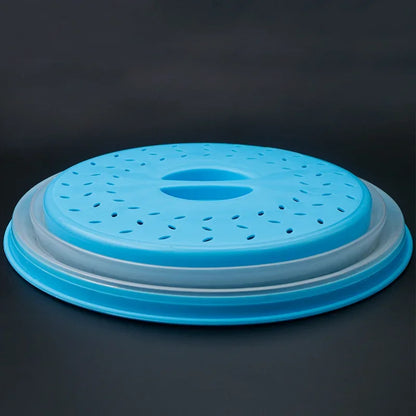 מכסה מתקפל למיקרוגל – מונע התזת שמן, שומר על טריות ומונע לכלוך בזמן חימום ובישול. פתרון נוח ויעיל למטבח נקי ומהיר.