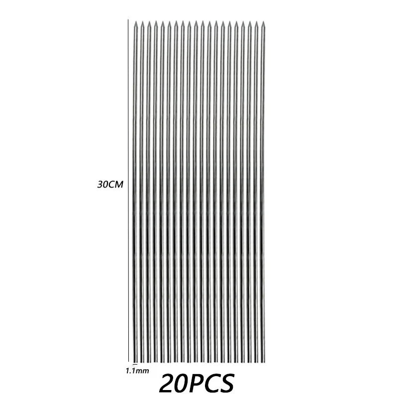 שיפודי ברביקיו איכותיים מנירוסטה, עמידים בחום ומתאימים לצלייה של שish kebab, בשר, ירקות ועוד. אידיאליים לשימוש בחוץ – קמפינג, פיקניק, מנגל ביתי וכל כלי הבישול הנלווים. קלים לניקוי ולשימוש חוזר, כלי חובה לכל חובב גריל.