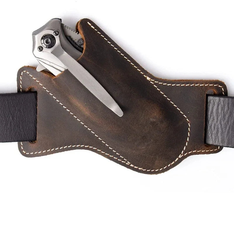 עם מחזיק לחגורה לאחסון סכינים למניעת שריטות  ...מתאים לסכין מתקפלת כלי עזר חובה לחובבי טבע טיילנים קמפינג ו\או עבודהג{נרתיקPU}