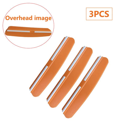 מחזיק להב סכיו להשחזת סכינים עם אבן השחזה בשיפוע של  15° לסכיני מטבח, אביזר עזר לאבן השחזה.