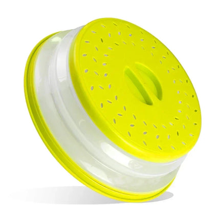 מכסה מתקפל למיקרוגל – מונע התזת שמן, שומר על טריות ומונע לכלוך בזמן חימום ובישול. פתרון נוח ויעיל למטבח נקי ומהיר.