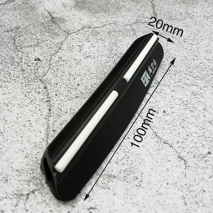 מחזיק להב סכיו להשחזת סכינים עם אבן השחזה בשיפוע של  15° לסכיני מטבח, אביזר עזר לאבן השחזה.