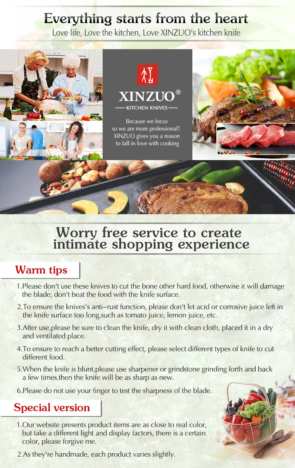 סכין שף מקצועית XINZUO באורך 210 מ״מ – פלדת 440C תלת-שכבתית חדה במיוחד, מתאימה לשפים, קצבים וחובבי בישול. להב חזק ועמיד מנירוסטה איכותית, ידית G10 נוחה ואחיזה מושלמת לבקרה ודיוק בכל חיתוך.