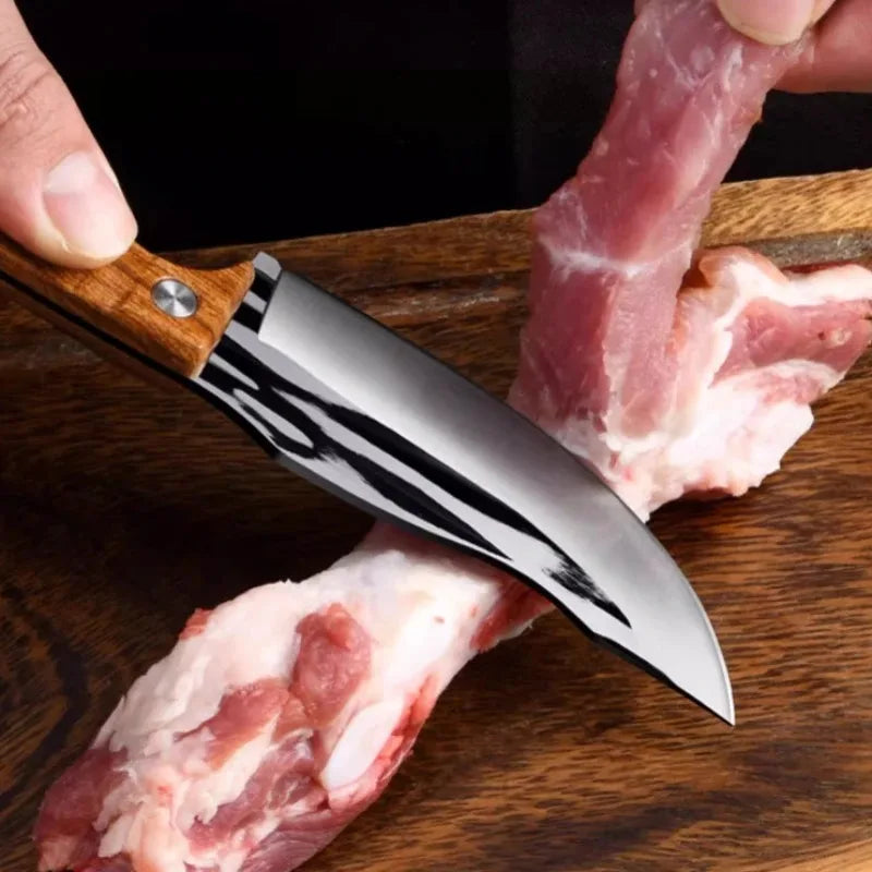 סט סכינים רב־תכליתי 3 חלקים  סט מקצועי 3 יחידות סכינים יעודיות לבשר וירקות – כולל סכין ייעודית להסרת עצמות, עשויה פלדת אל-חלד חדה לחיתוך בשר, וסכין פירות ניידת ונוחה לשימוש.