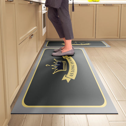 מזרון סופג למטבח – מונע החלקה, עמיד למים וקל לניגוב. שטיחון נוח לעמידה לאורך זמן, ניתן לניקוי מיידי ללא כביסה. אידיאלי למטבח מודרני, מגן על הריצפה ומוסיף נוחות.