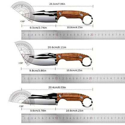 סט סכינים רב־תכליתי 3 חלקים  סט מקצועי 3 יחידות סכינים יעודיות לבשר וירקות – כולל סכין ייעודית להסרת עצמות, עשויה פלדת אל-חלד חדה לחיתוך בשר, וסכין פירות ניידת ונוחה לשימוש.