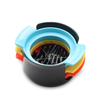 מתקן מטבח 3 ב-1: חותך ביצים, מפריד ביצים ושומר ביצים – כלי רב-תכליתי לבית לעיצוב ובישול קל.