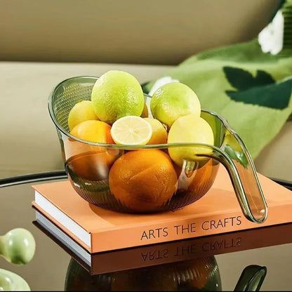 מסננת שטיפה למטבח עם ידית – מושלמת לשטיפת אורז, פירות, ירקות וכלים. נוחה, קלה לשימוש ועמידה לשנים.